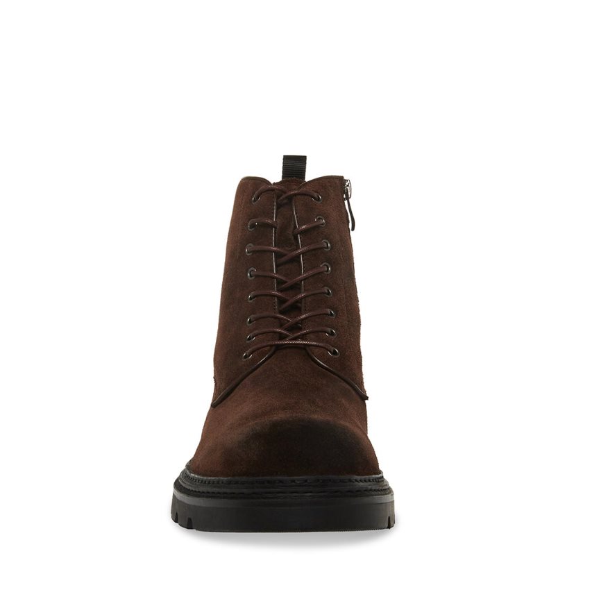 Dark Brown Steve Madden Jessee Suede Men's Ankle Boots | PH 4231EYK